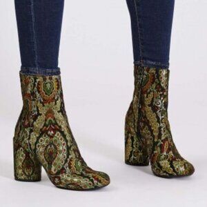Top Shop HARRY Jacquard Ankle Boots